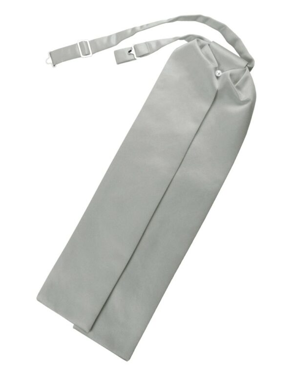 Platinum Solid Satin Ascot