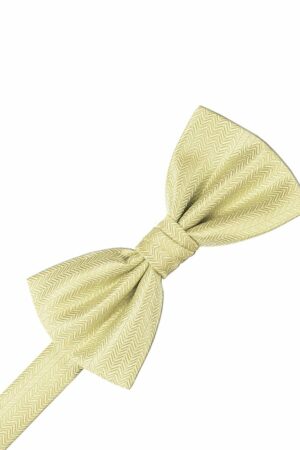 Banana Herringbone Bowtie