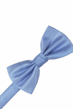 Cornflower Herringbone Bowtie
