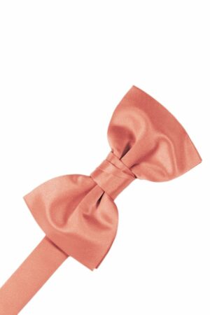 Coral Reef Solid Satin Bowtie