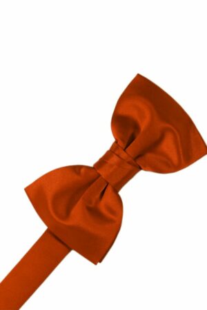 Persimmon Solid Satin Bowtie