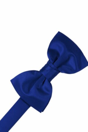 Royal Blue Solid Satin Bowtie