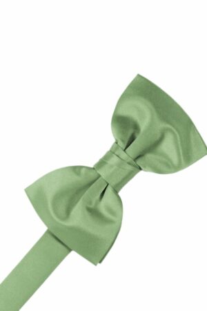 Sage Solid Satin Bowtie