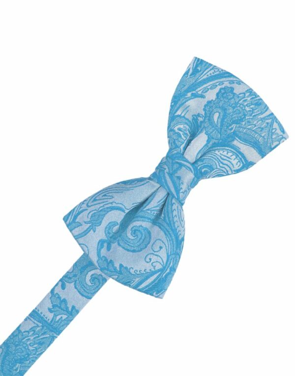 Turquoise Tapestry Bowtie