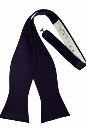 Amethyst Self-Tie Solid Satin Bowtie