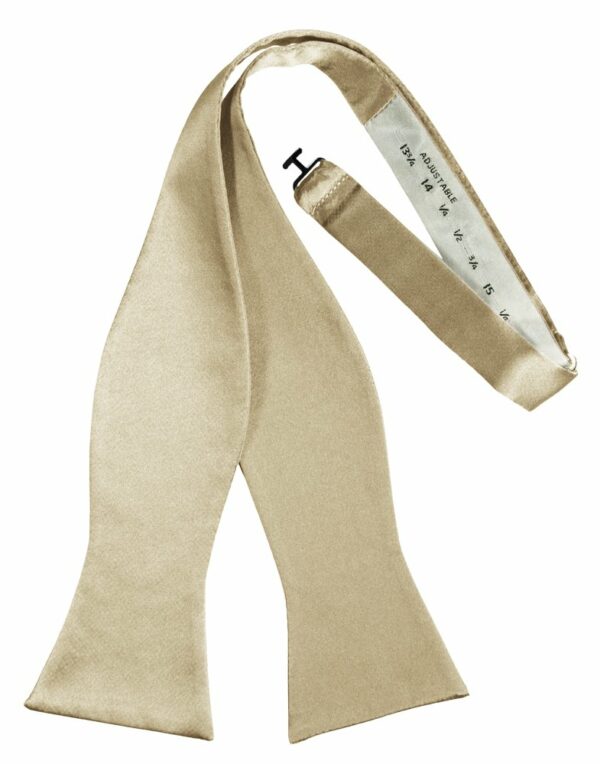 Bamboo Self-Tie Solid Satin Bowtie