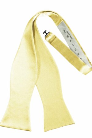 Canary Self-Tie Solid Satin Bowtie