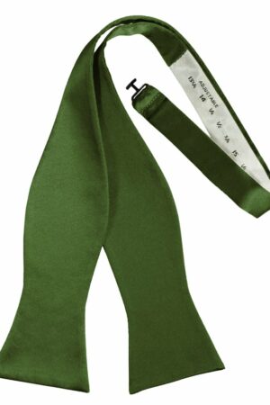 Clover Self-Tie Solid Satin Bowtie