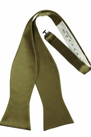 Fern Self-Tie Solid Satin Bowtie
