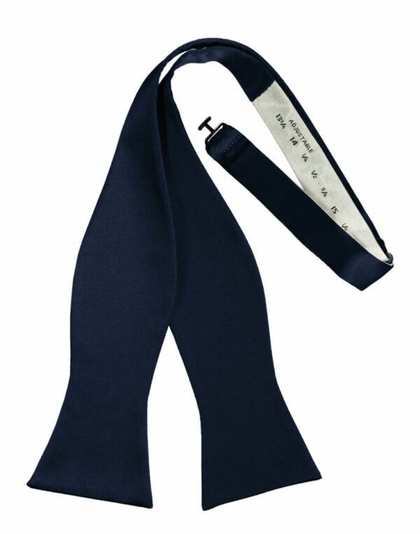 Marine Self-Tie Solid Satin Bowtie