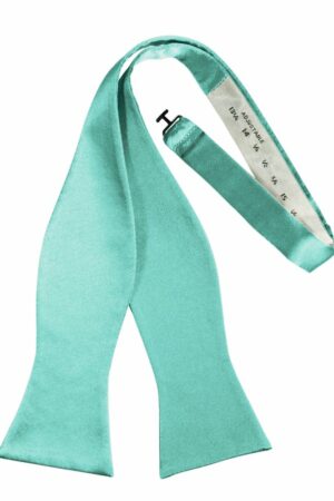 Mermaid Self-Tie Solid Satin Bowtie