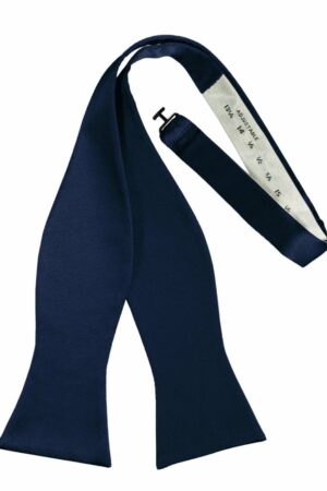 Peacock Self-Tie Solid Satin Bowtie