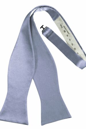 Periwinkle Self-Tie Solid Satin Bowtie