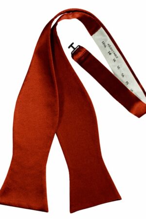 Scarlet Self-Tie Solid Satin Bowtie