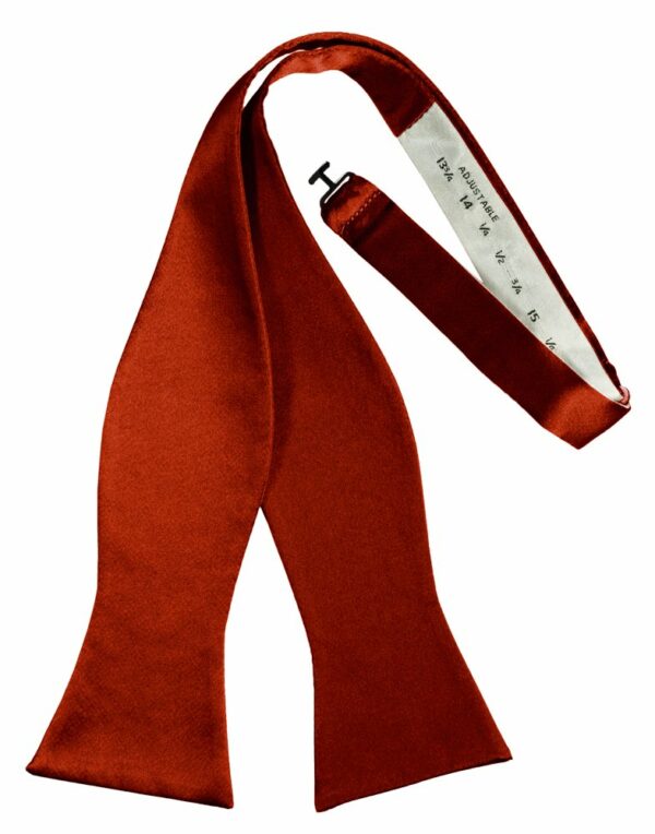 Scarlet Self-Tie Solid Satin Bowtie