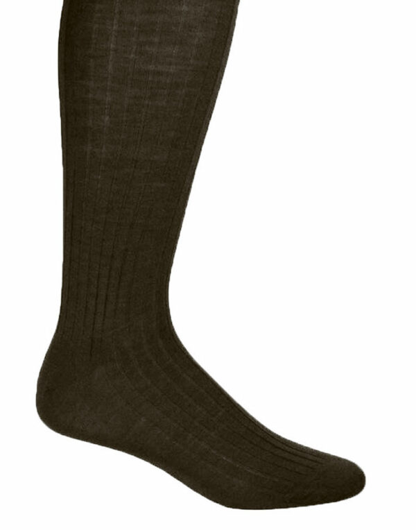 A brown dress sock from TuxKit