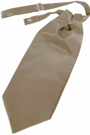 Latte Solid Satin Cravat