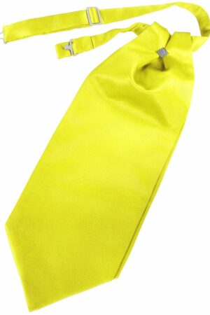 Lemon Solid Satin Cravat