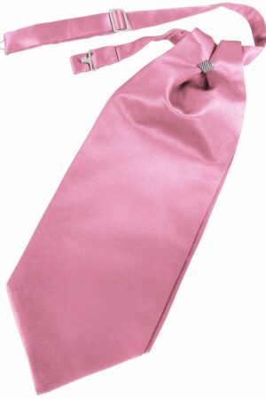 Rose Petal Solid Satin Cravat