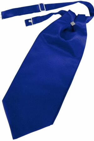 Royal Blue Solid Satin Cravat