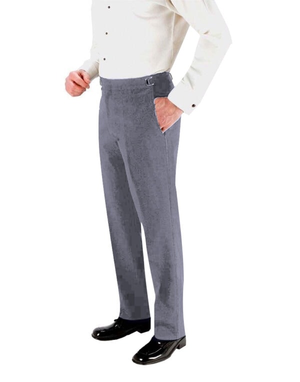 Heather Grey 150's SKINNY-FIT Flat Front Suit Pants