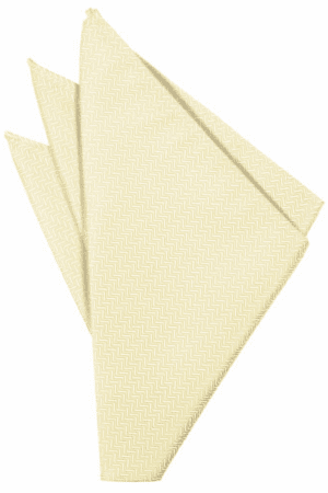 Sand Herringbone Pocket Square