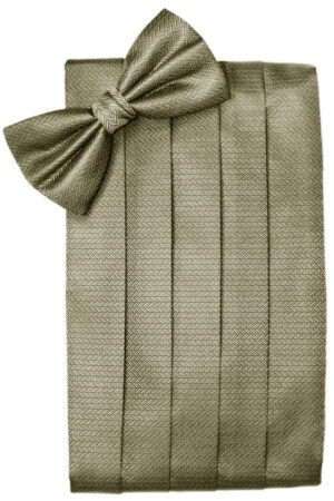 Bamboo Herringbone Cummerbund