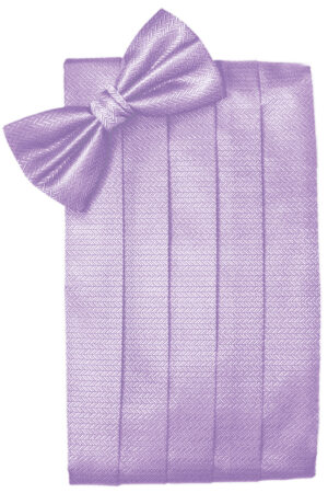 Pastel Lavender Herringbone Cummerbund