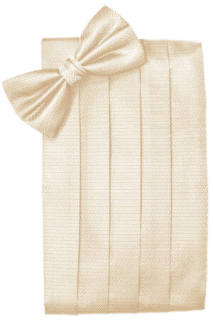 Sand Herringbone Cummerbund