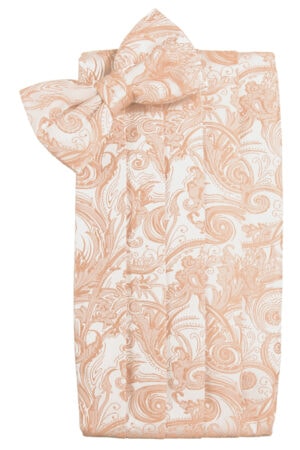 Peach Tapestry Cummerbund