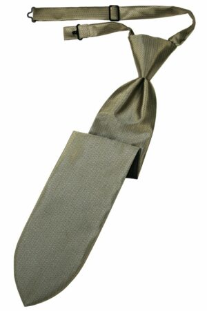 Champagne Herringbone Long Tie