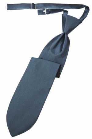 Desert Blue Herringbone Long Tie