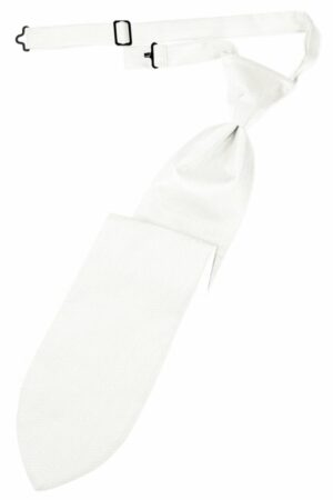 Diamond White Herringbone Long Tie