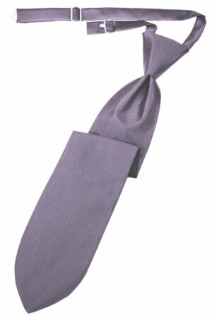 Heather Herringbone Long Tie