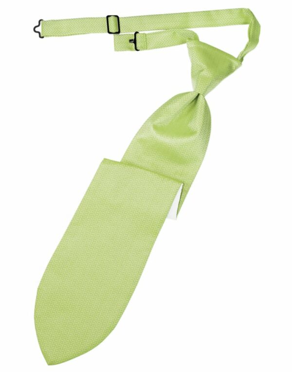 Kiwi Herringbone Long Tie