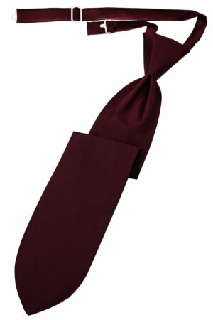 Merlot Herringbone Long Tie