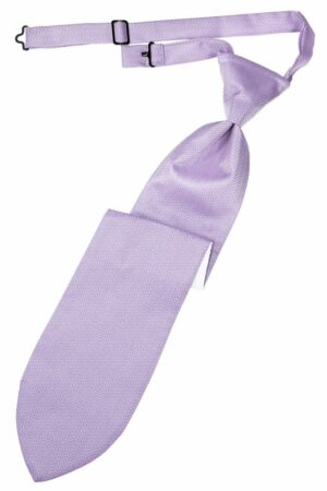 Pastel Lavender Herringbone Long Tie