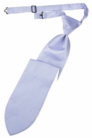 Periwinkle Herringbone Long Tie
