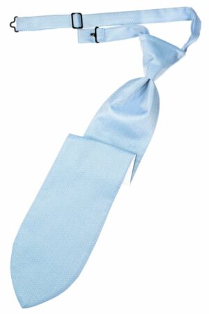 Powder Blue Herringbone Long Tie