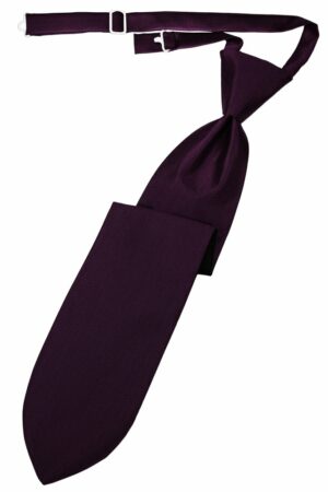 Raisin Herringbone Long Tie