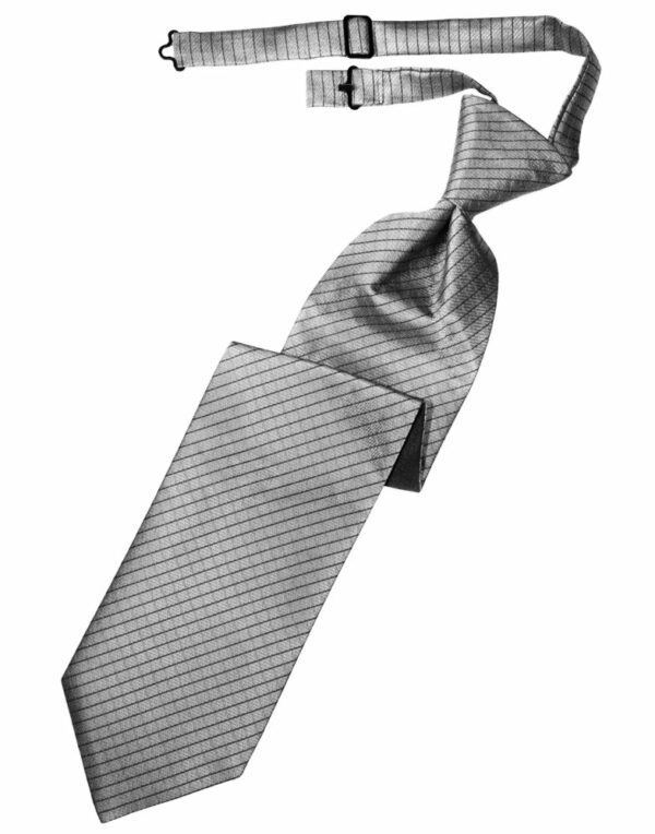 Silver Palermo Long Tie