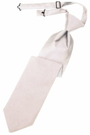 Blush Solid Satin Long Tie