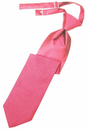 Bubblegum Solid Satin Long Tie