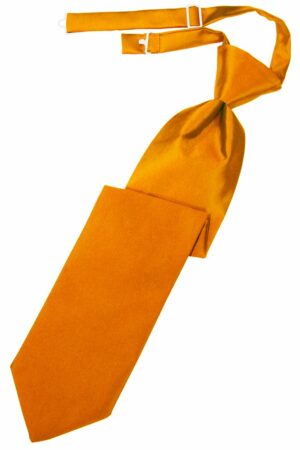 Mandarin Solid Satin Long Tie