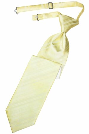 Banana Striped Satin Long Tie