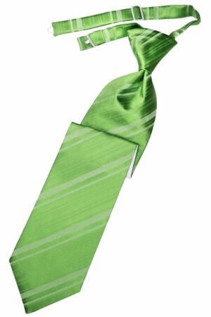 Kelly Striped Satin Long Tie