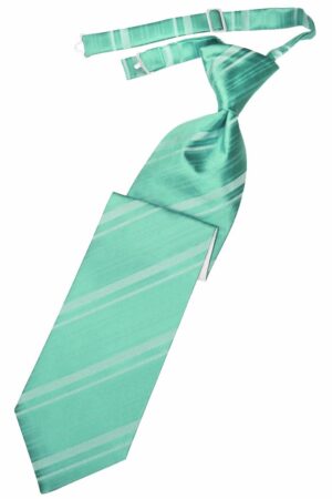Mermaid Striped Satin Long Tie