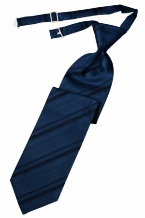 Peacock Striped Satin Long Tie