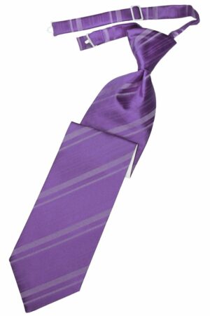 Wisteria Striped Satin Long Tie