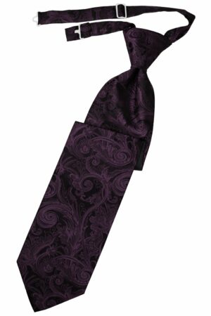 Berry Tapestry Long Tie